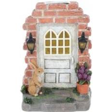 Garden & Outdoor Environment XS-Stock Solar Door Garden Ornament White LED Lights