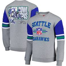 Jackets & Sweaters Mitchell & Ness Seattle Seahawks Mitchell & Ness All Over Crew 4.0 Vintage Logo