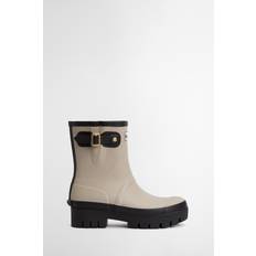 6.5 - White Wellingtons Barbour Raelynn Womens Wellies - Off White/Black