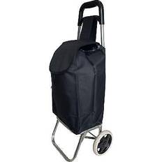 Blackspur Lightweight Foldable Shopping Trolley - Black