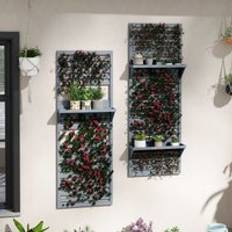 OutSunny Wall Mounted Plant Stands Set Of 2