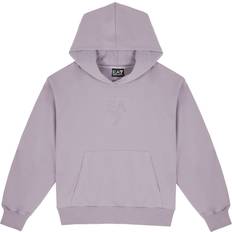EA7 Luvtröja Med Huva I Stretchbomull Visibility Lilac