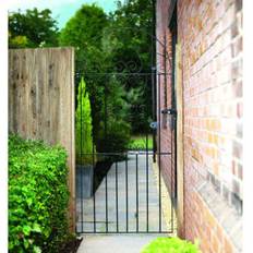 Wickes Chelsea Bow Top Black Steel Gate 838 x 1790mm