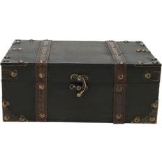 Black Jewellery Boxes Neoglint Vintage Wooden Jewelry Box Necklace Storage Case Organizer - Black
