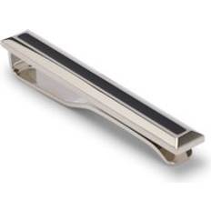 Slipsnålar BOSS Brass Tie Bar With Black Enamel Insert