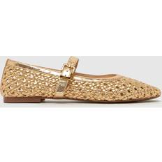 Schuh Lexie Woven Ballerina - Gold
