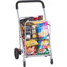 Herr Shoppingvagnar VEVOR Folding Shopping Cart - Silver