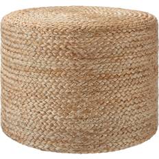 Sitzpuffs tectake Handgefertigter Pouf Banno Cylinder 49 x 37 cm Sitzpuff