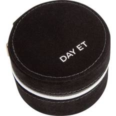 Zip Round Small Smykkeboks - Black