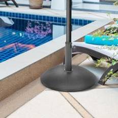Steel Parasol Bases OutSunny Heavy Duty Cement Parasol Umbrella Base 20kg Patio Stand