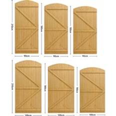 Wooden garden gates Garden Sanctuary Semi Braced Arch Top Strong Wooden Gate