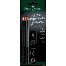 Sort Farveblyanter Faber-Castell Blyant Sleeve Sort Sæt