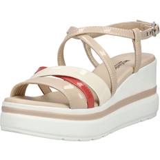 Kilehæl Læder Sandal Læder - Lyserød