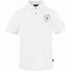 Philipp Plein Men Polo Shirts Philipp Plein Men's Sport Performance Logo Polo Shirt - White