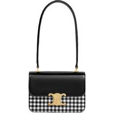 Celine Bags Celine Garance Bag Is Crafted In Vichy-Printed - White