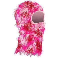 Pink - Skiing Clothing Uxcell Distressed Balaclava Ski Mask Camo Knitted Face Cover Dazzling - Pink