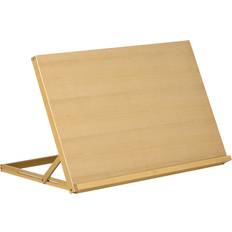 Brown Easels Vinsetto Beechwood Adjustable Table Top Easel 80 x 58 x 10 cm
