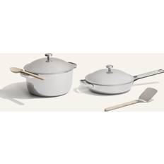 Cookware Our Place Titanium Pro Duo - Chrome Cookware Set with lid