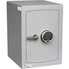 Security Securikey mini vault s2 silver size 2 electronic lock safe 67l 2 shelf w/ light