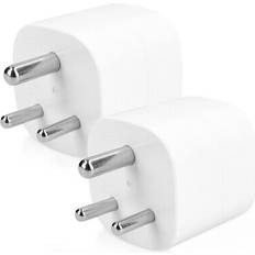 2X Indien Reseadapter Schuko Typ D