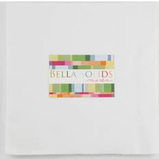 Textiles Moda Bella Solids White Junior Layer Cake Fabrics White