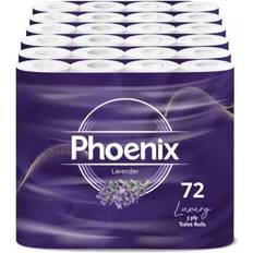 Phoenix Toilet Rolls x72 Soft Lavender Fragranced Luxury 3 Ply Toilet Paper