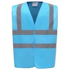 S Work Vests Yoko Warnschutz-Weste High-Vis 2-Bands - Sapphire