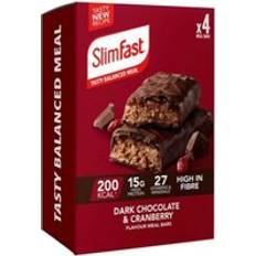 Vitamins A Bars Slimfast Meal Replacement Bar Chocolate Cranberry 4 x 60g