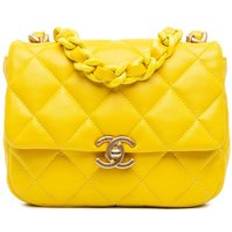 Chanel Handbags Chanel Preloved 19 Mini Flap Bag - Yellow Lambskin