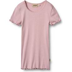Lilla T-shirts Børnetøj Wheat Katie Rib T-shirt - Lavender Mist