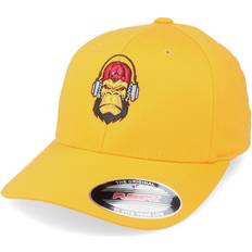 Gula Kepsar Kiddo Kiddo Cap - Gul Flexfit - Kids Cool Music Monkey Yellow