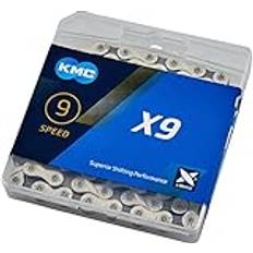 KMC Kedjor KMC Chain X9 114 9V Zvinongedzo Grey Chrome