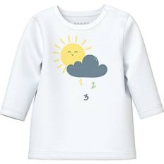 Name It 9-12M Skjorter Name It Langærmet Skjorte Nbmvacion - Bright White