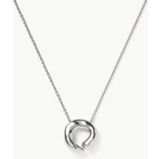 Missoma Metal Necklaces Missoma Molten Doughnut Pendant Necklace - Silver Plated
