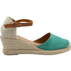 Green - Women Heeled Sandals Ravel Rhea Suede Wedge Espadrille Sandals - Blue