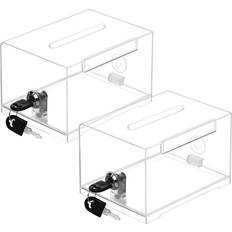 Security Belle Vous 2 Pack Clear Plastic Suggestion Box