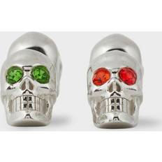 Paul Smith Silver Gem Eye Skull Cufflinks - Multicolour