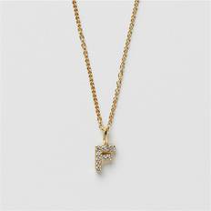 Smycken Safira F Sparkle Bokstav Halsband