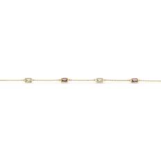 Smycken Scrouples Armbånd Topas Ametyst 17+2 cm - 8 Karat Guld