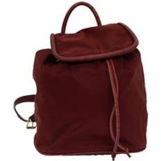 Celine Backpacks Celine Preloved Mini Backpack Drawstring Closure - Red