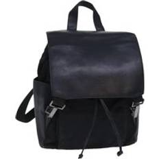Gucci Backpacks Gucci Preloved Leather Backpack with Drawstring Closure - Black