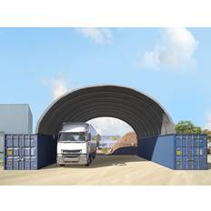 PVC Storage Tents Toolport Contop Container Shelter 10x12m Grey PVC
