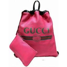 Gucci Backpacks Gucci Preloved GG Marmont Drawstring Backpack - Pink