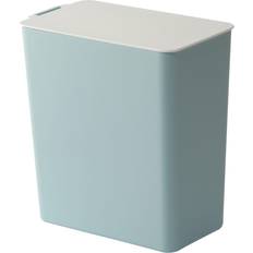 Tomtop Jms Mini Trash Can Desktop Countertop Garbage Bin Plastic Kitchen Waste Basket with Lid Light Blue