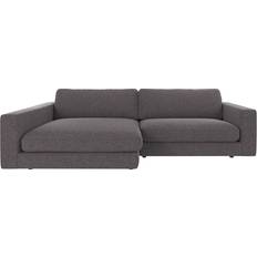 Rowico Home Duncan Tyg Brenda Mörkgrå 3-Sitssoffa Med Divan Vänster Soffa