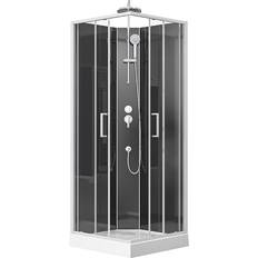 Camargue Duschkabin Cio Square 80 x 80 x 220 cm Vit/Svart