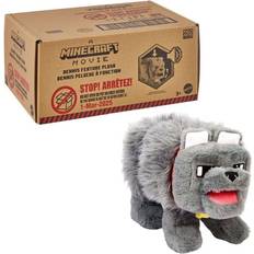 Mattel Minecraft Movie Plush Figur Dennis The Wolf 20 cm