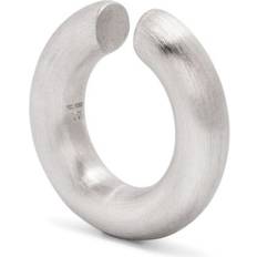 Tom Wood Chunky Satin M Ear Cuff - White Rhodium Plated Silver