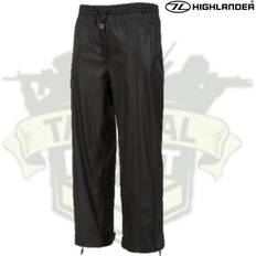 Unisex - Windproof Rain Trousers Highlander Tempest Waterproof Trousers - Black
