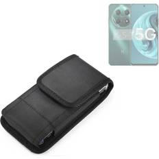 K-S-Trade Holster Für Wiko Hi Enjoy 70 5G Gürteltasche Schutzhülle Schwarz 17cm x 8.5cm